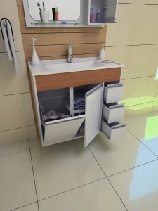 GABINETE PARA BANHEIRO FIT STYLE 80 SEM ESP - GABINETTO